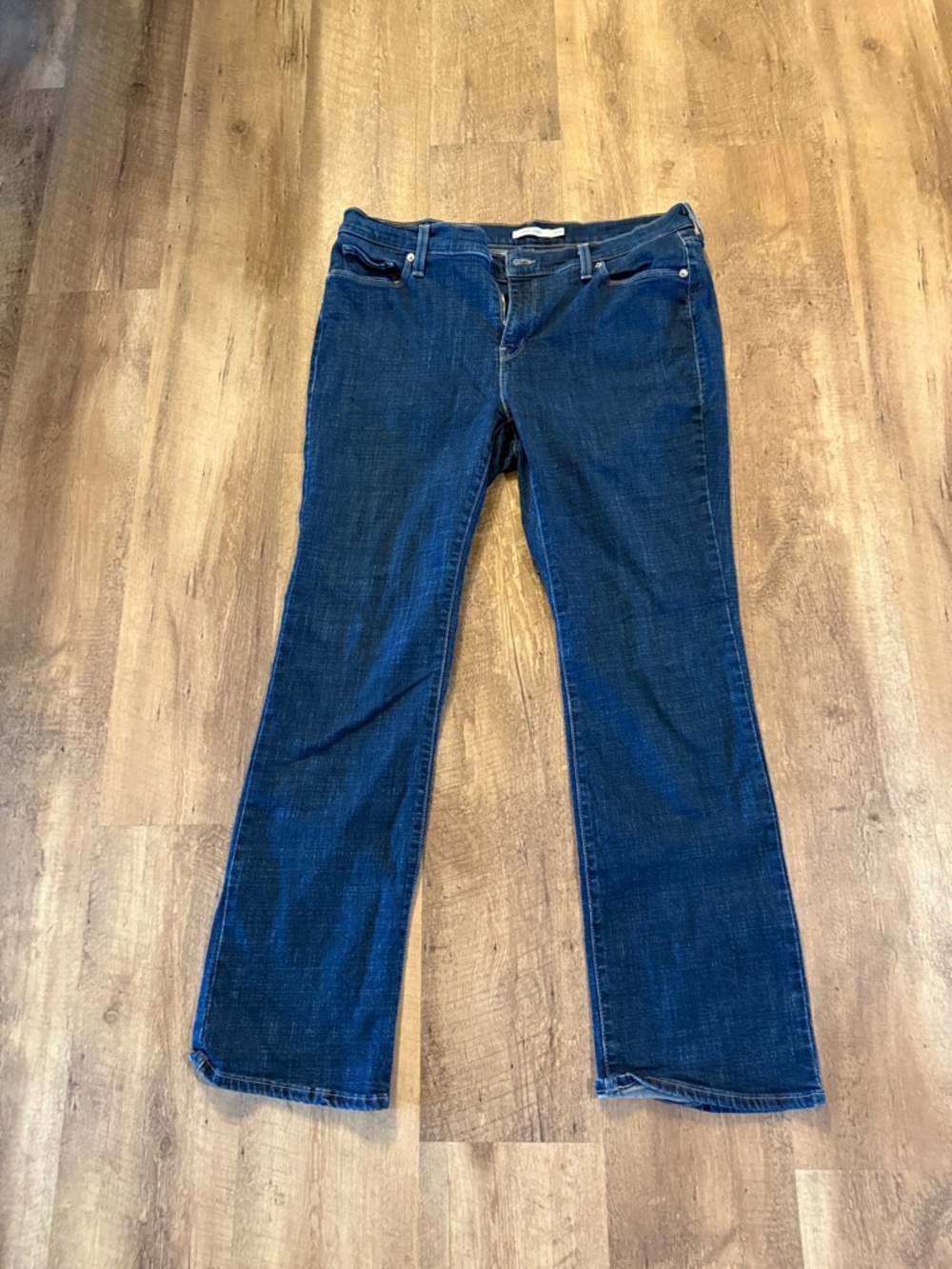 Baby Blue! Women's Dark Blue Bootcut Jeans